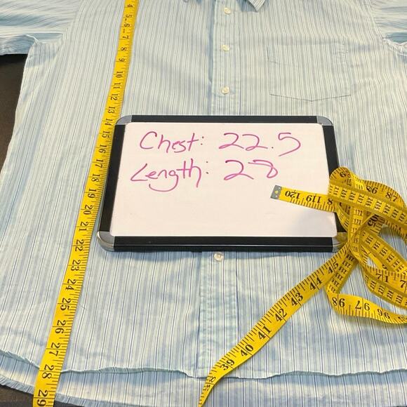 Steve & Barry’s Button Down Bundle Size M Classic Striped Brown Aqua Casual - Picture 8 of 16